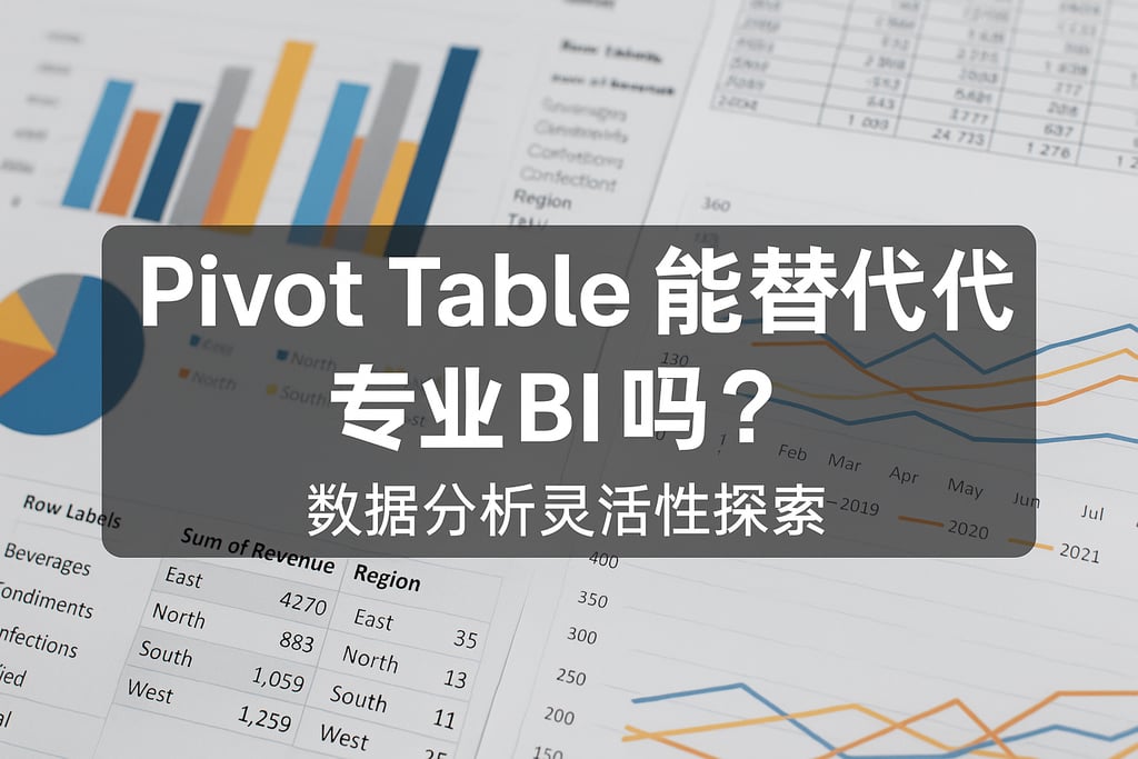 Pivot Table能替代专业BI吗？数据分析灵活性探索